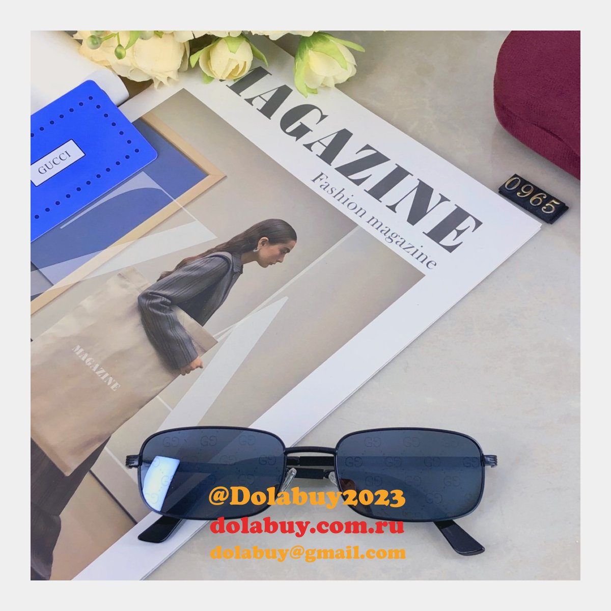 G*u*i 2025 retro versatile sunglasses