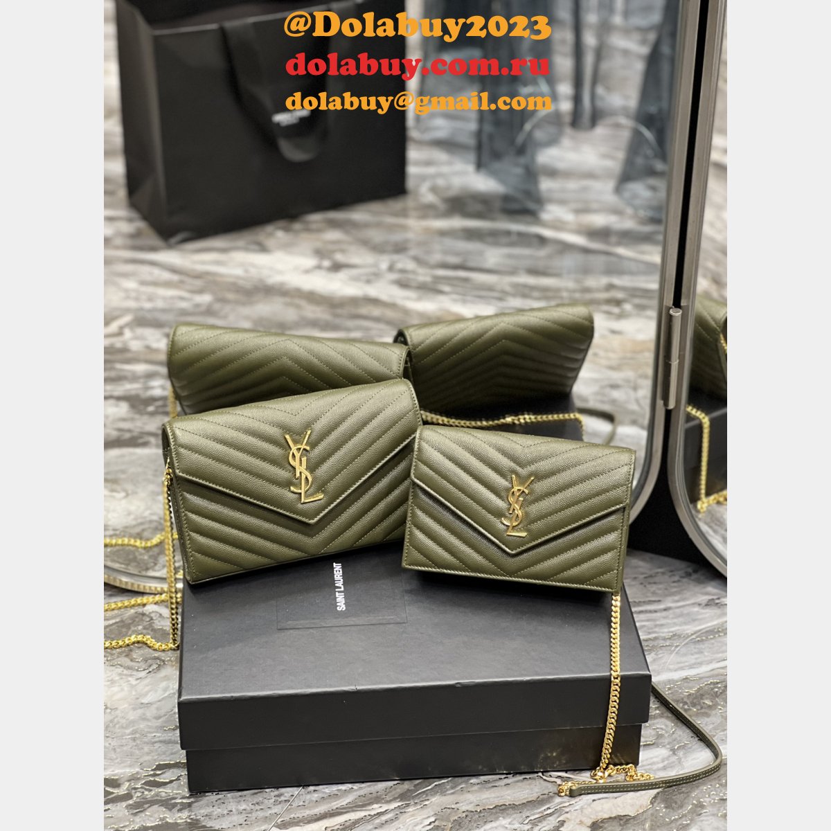 Replica YSL Saint Laurent Monogram 393953 Woc Wallet Fashion Bag