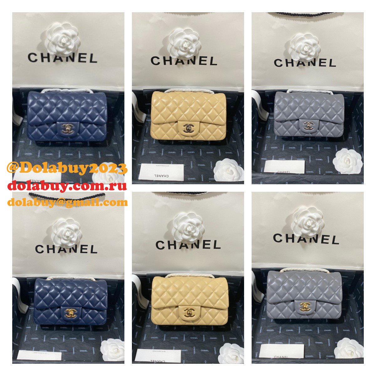 Top Quality CC Lambskin Flap Bag 1116 20CM