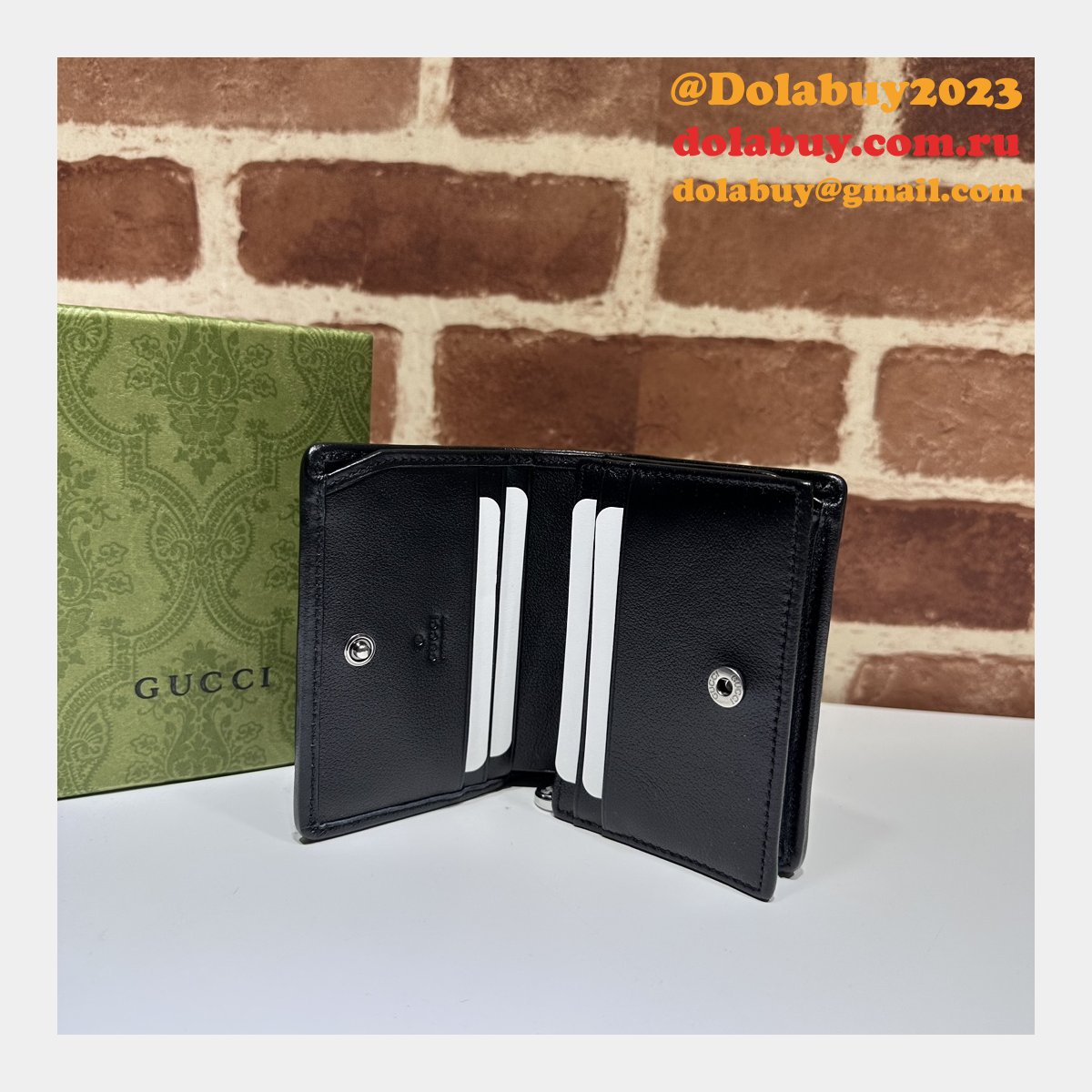 G*u*i luxury replica blondie card sase inspired wallet 760317