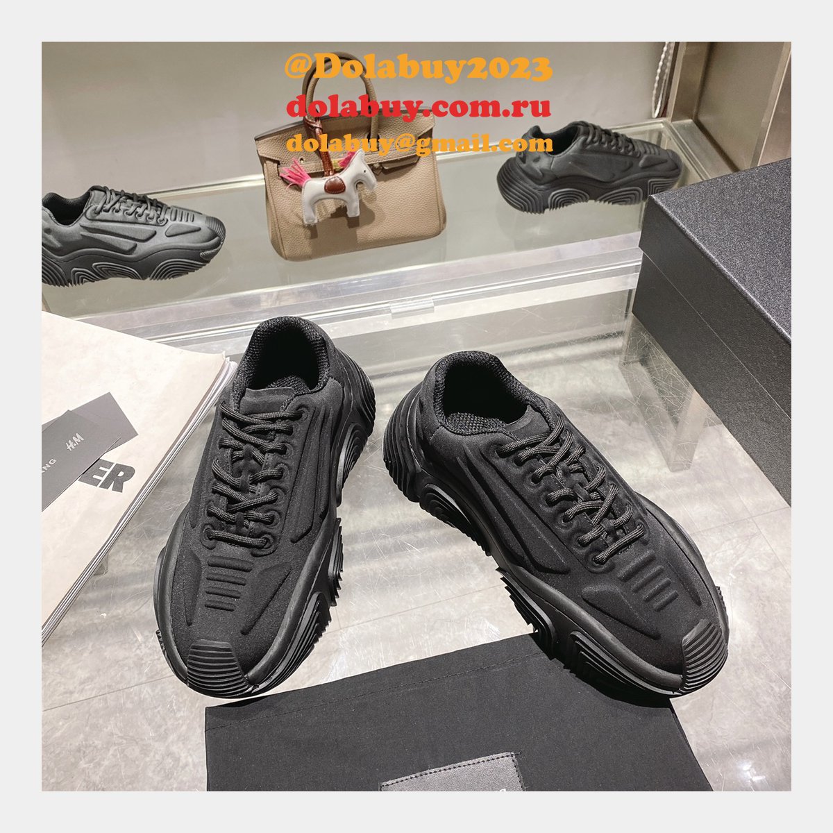 AAAA+ Replica Alexander Wang Vortex Height Increasing Sneakers
