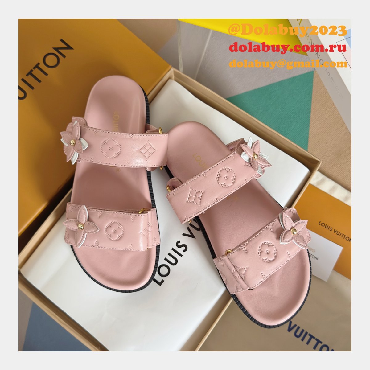 Top Quality LV Sunset Flat Comfort Mule