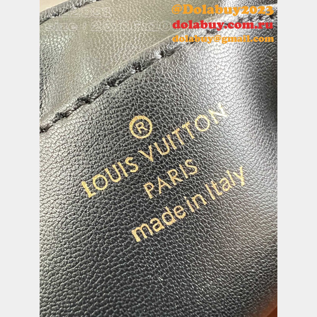 Black M22891 GO-14 MM Malletage Outlet Louis Vuitton Replica Bag