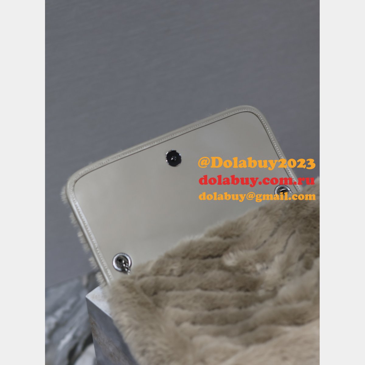 SAINT LAURENT NIKI YSL DESIGNER rabbit fur 498894 BAG