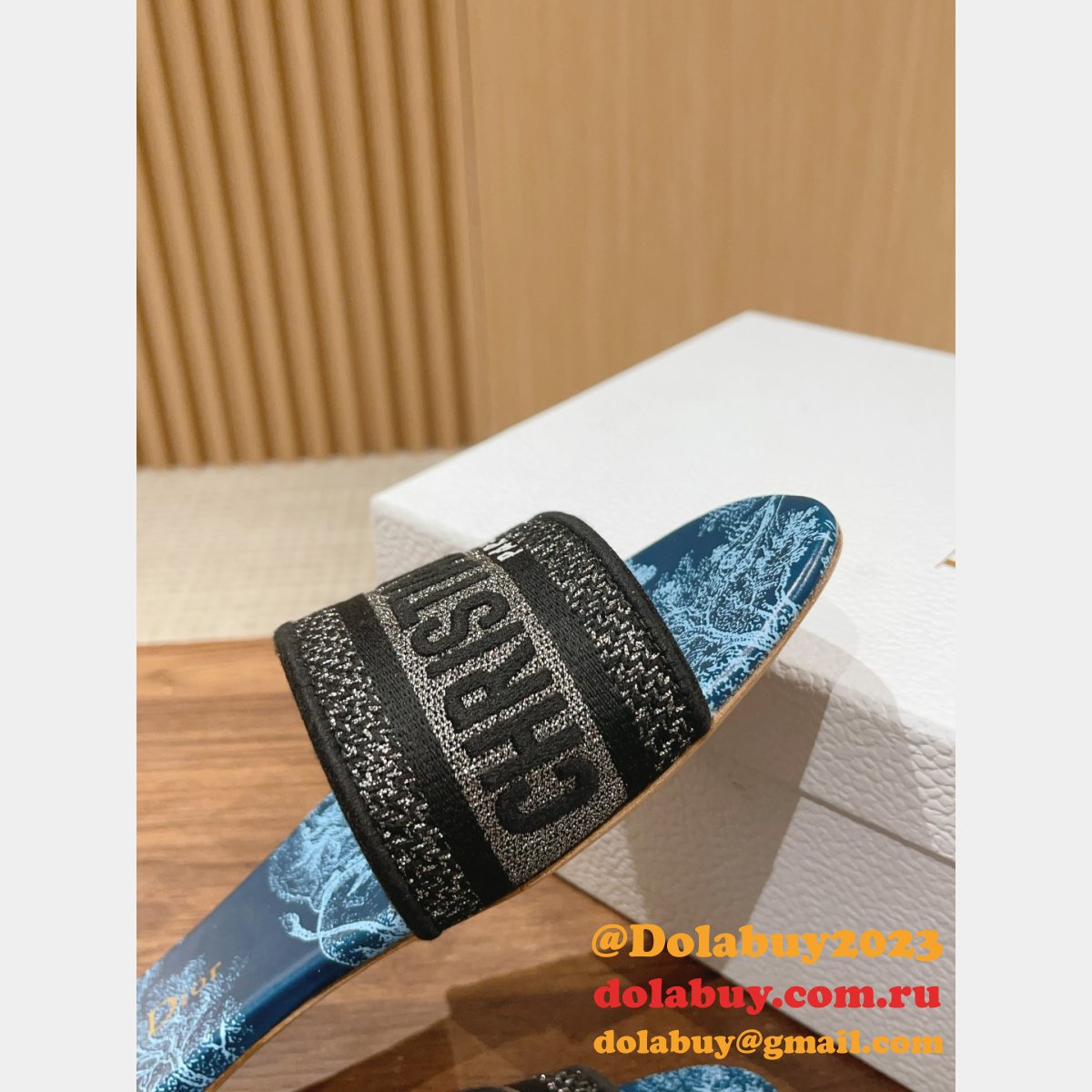 Knockoff AAA+ DIOR DWAY SLIDE DUPLICATE