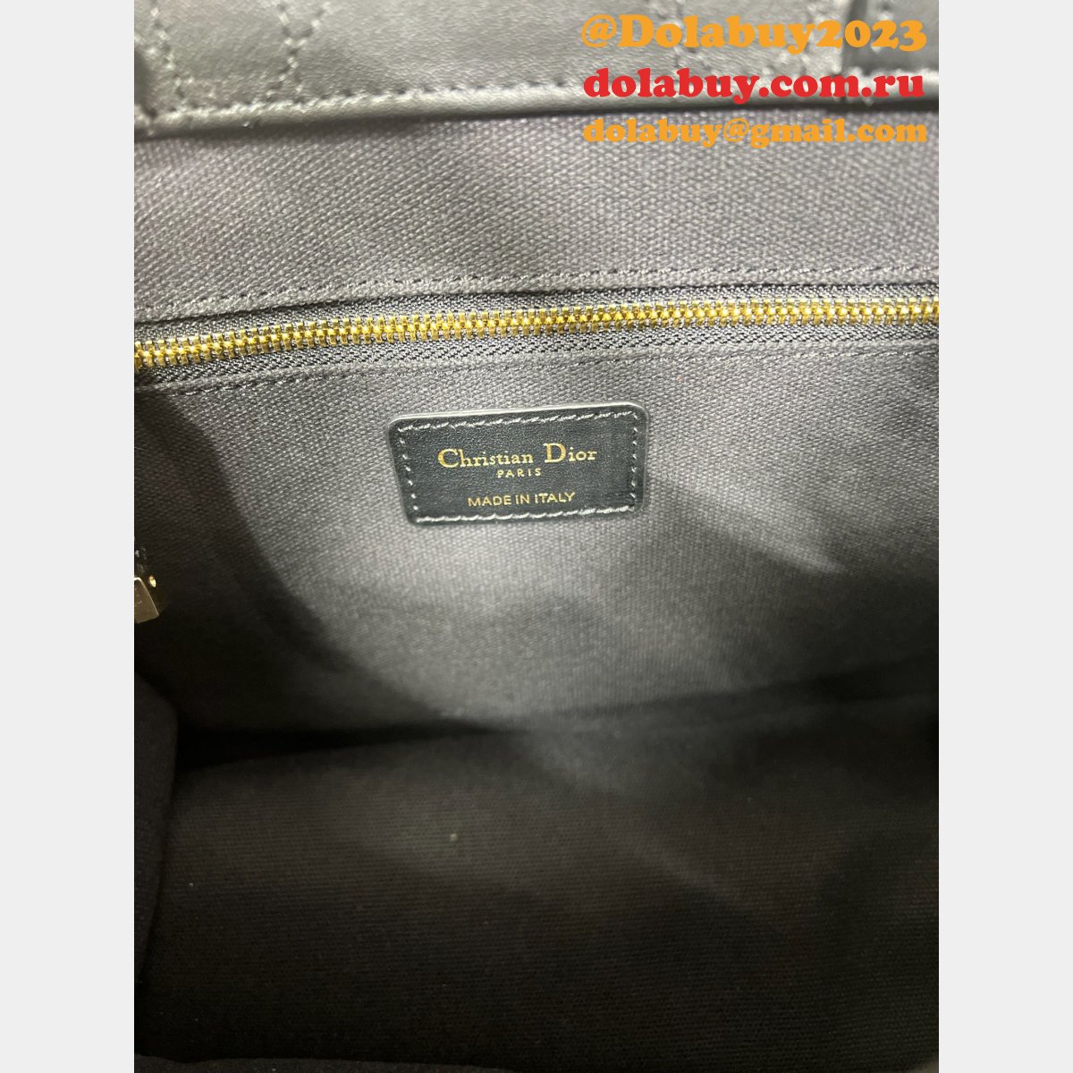 Designer dior book tote leather with strap 1286/1265