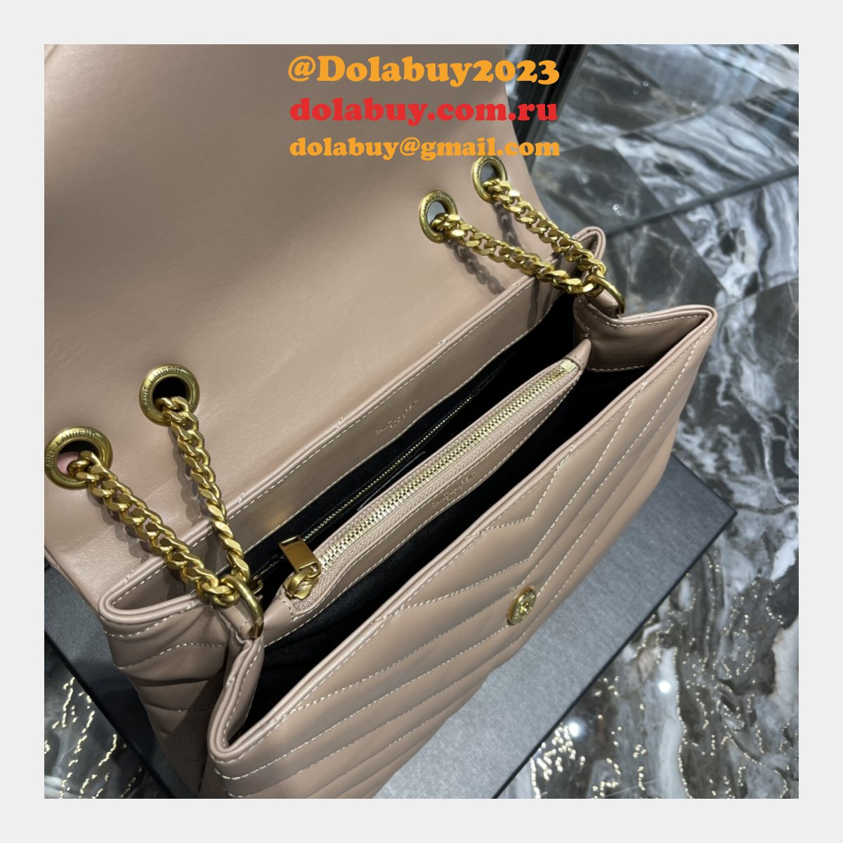 Designer Perfect YSL LOULOU 487216 HANDBAG 32CM