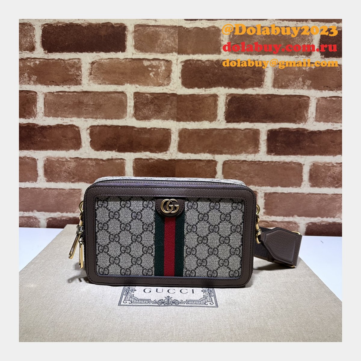 duplicate ophidia gg canvas G*u*i 771174 designer fake bag