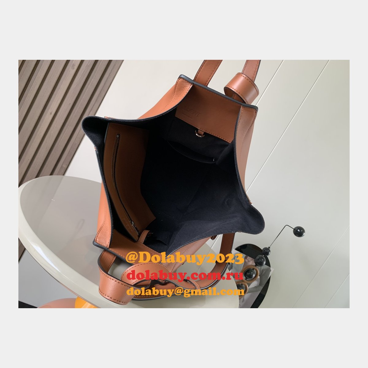 Small Top Quality Loewe Hammock Bag In Classic Calfskin