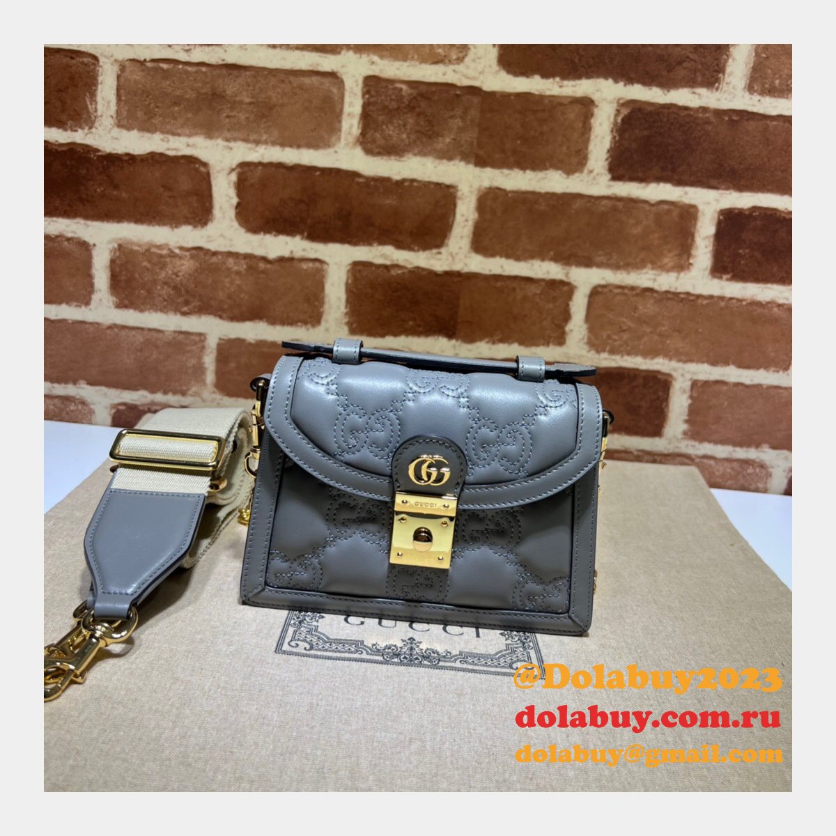 G*u*i fashion gg matelassé 724499 top handle replica bag