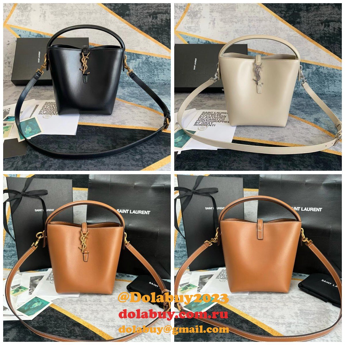 YSL Replicas LE 37 Inspired In Shiny 749036 Luxury Saint Laurent Bag