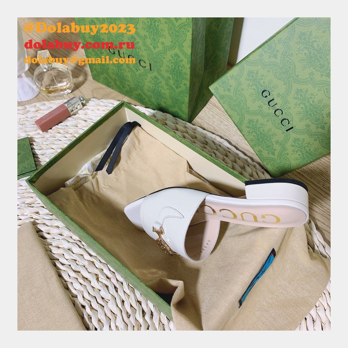 7 star replica G*u*i 2021 slippers white/black series gg shoes