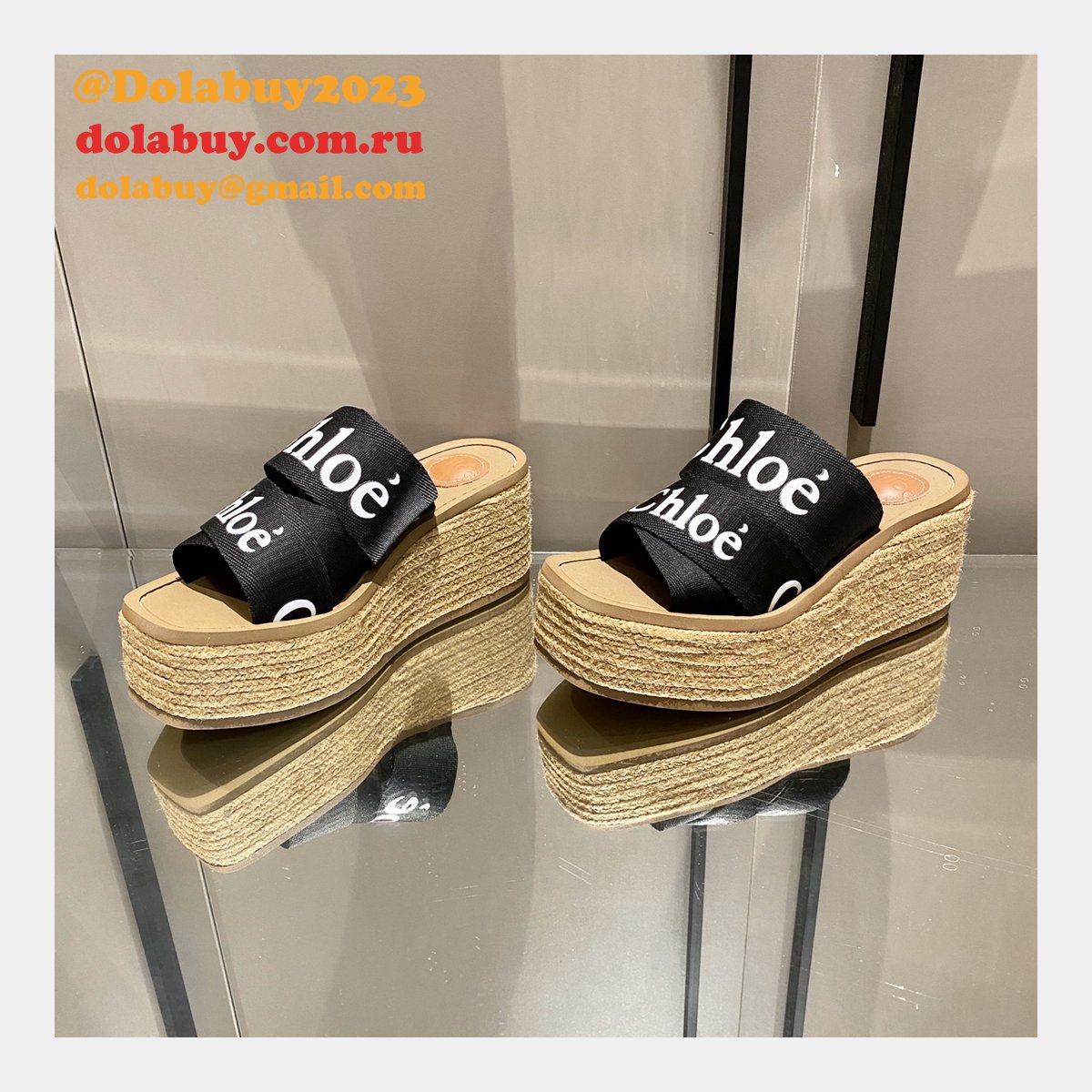 Chloé Replica Shoes Roman Slippers Designer Footwear