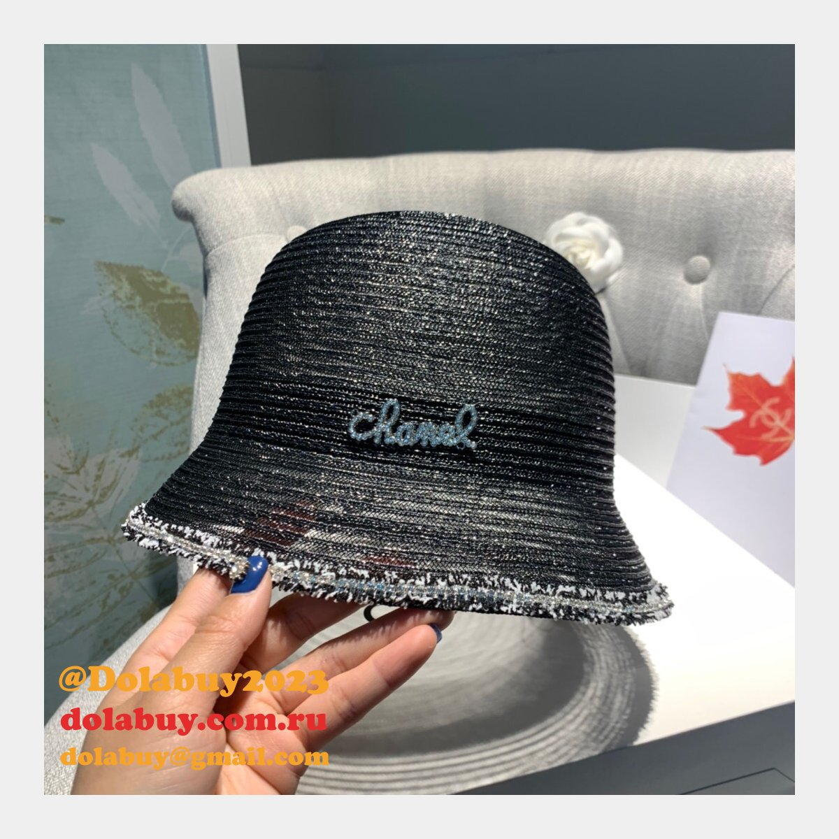 Wholesale CC High Quality Organza Fisherman hat