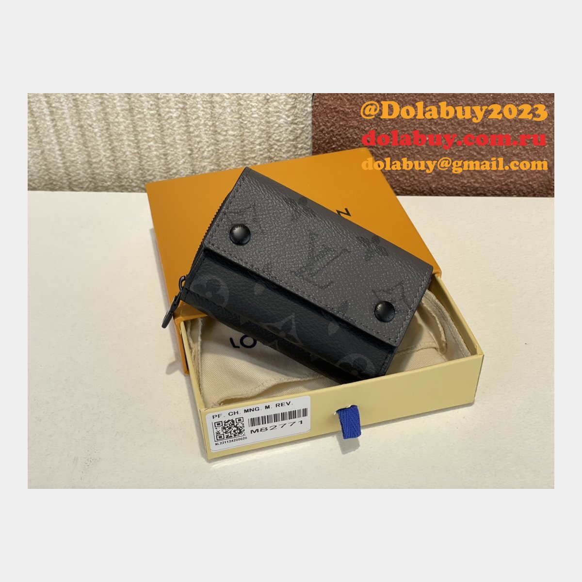 1:1 Mirror Zipped Organizer M82771 Wallets Louis Vuitton Bag