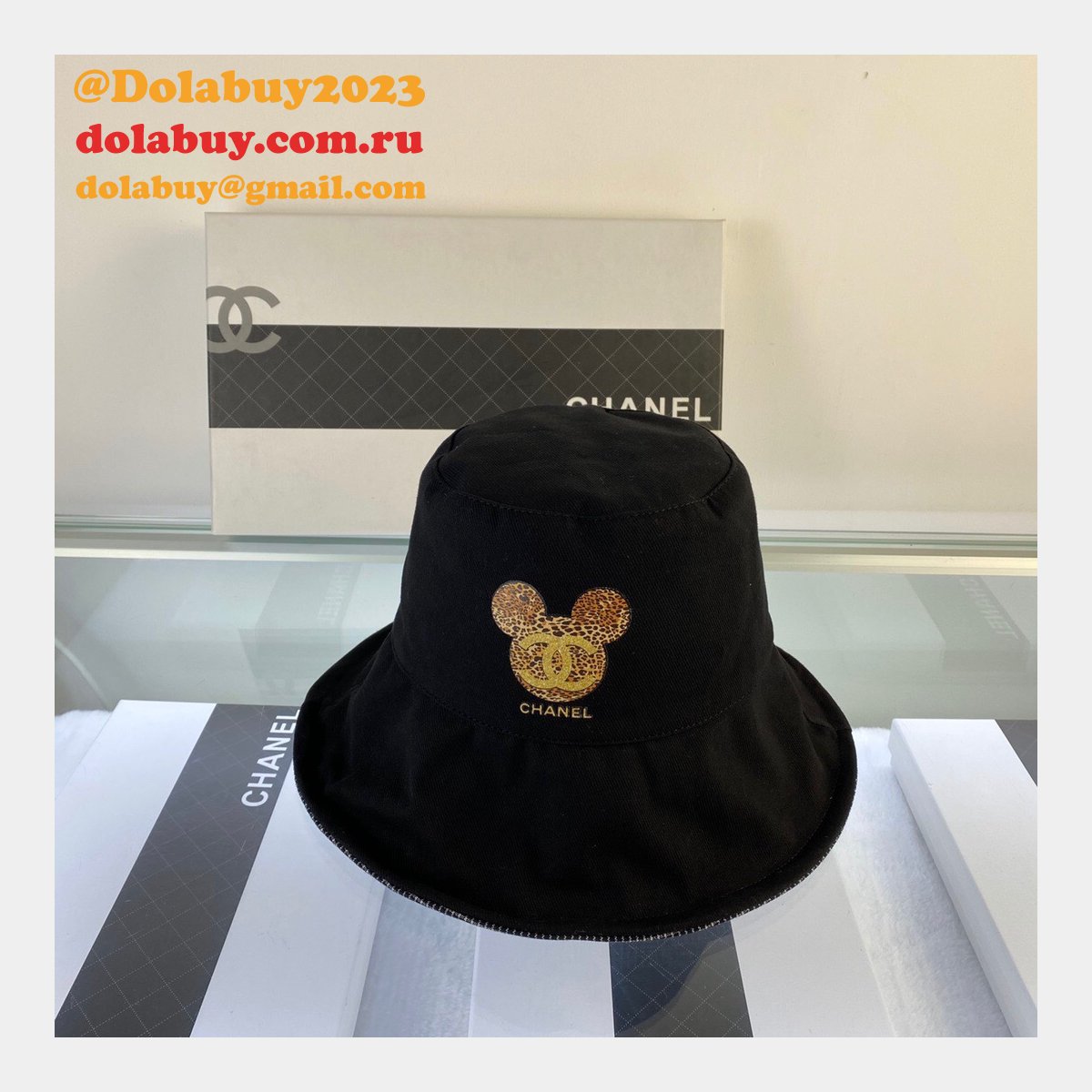 Wholesale CC new double-sided wearable Mickey fisherman hat