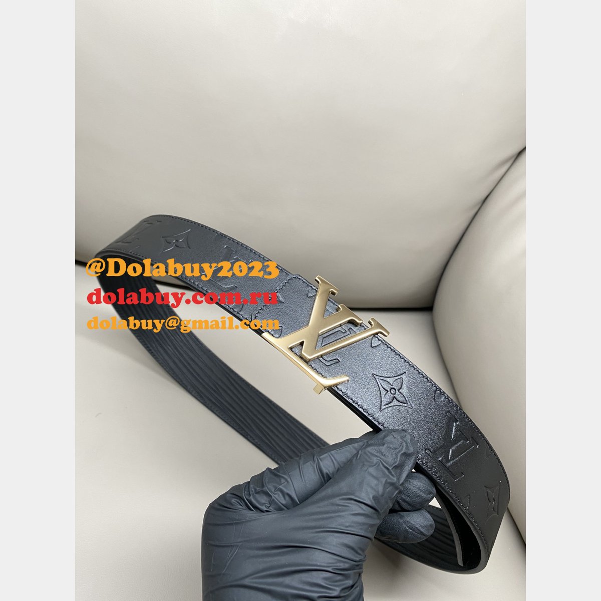 Cheap LOUIS VUITTON MEN Double-sided Belt 40mm