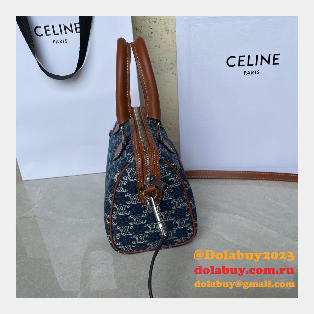 Celine Top Quality Small Boston Smooth Copy 113773 Bag