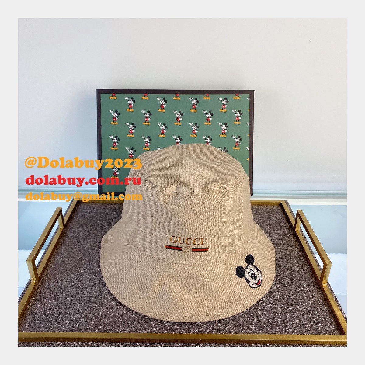 cheap G*u*i mickey fisherman hat