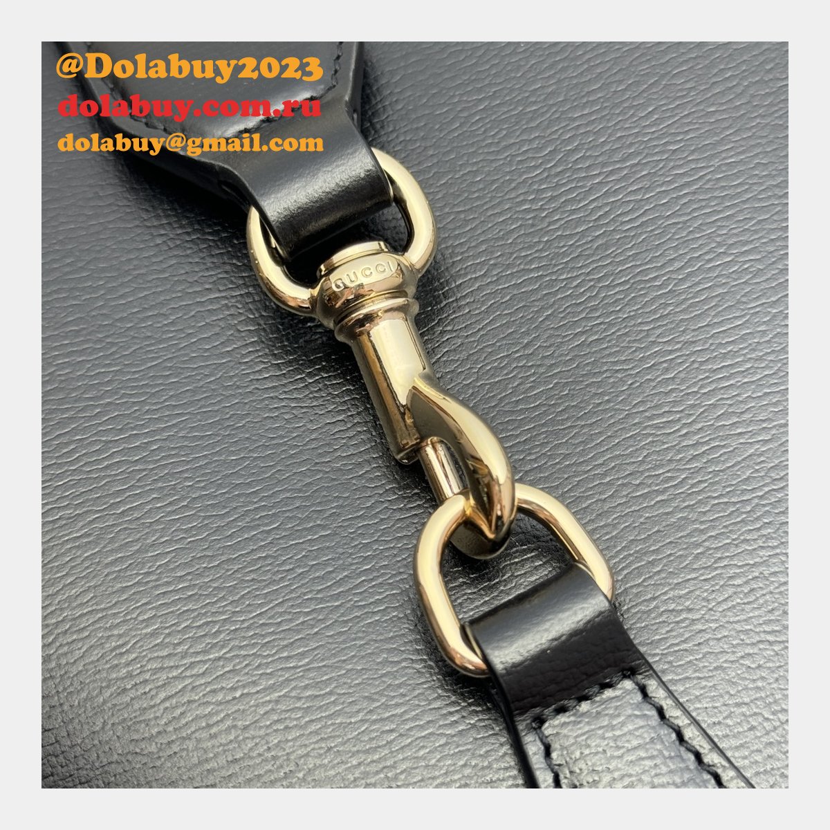 G*u*i 1:1 mirror bucket shoulder black 782908/782904 copy bag