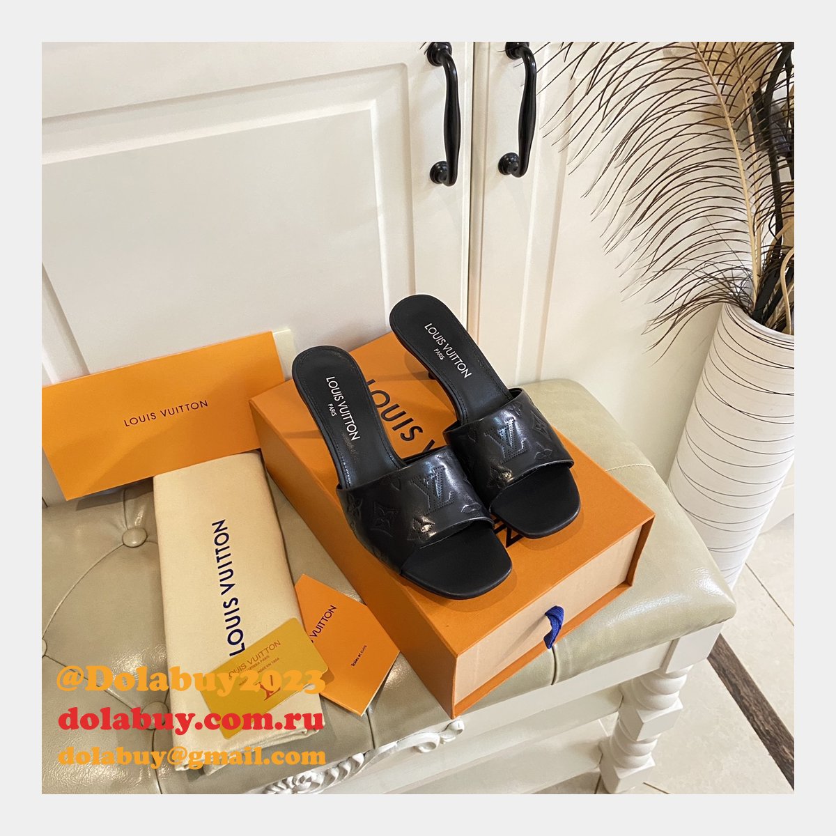 Fashion LOUIS VUITTON 1:1 MIRROR Neo Revival Mule