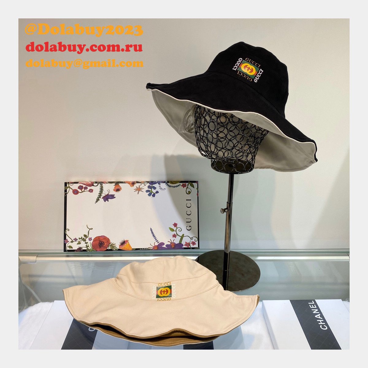 Fake Gucci Wearable on both sides hats