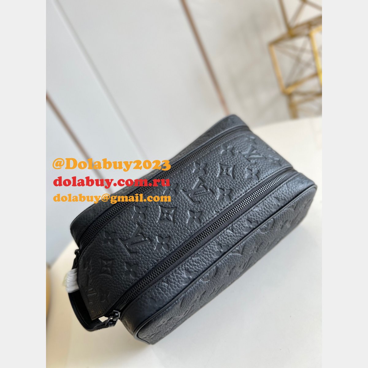 Louis Vuitton Replica AAA+ Dopp Kit Taurillon Monogram M59478 Travel Bag