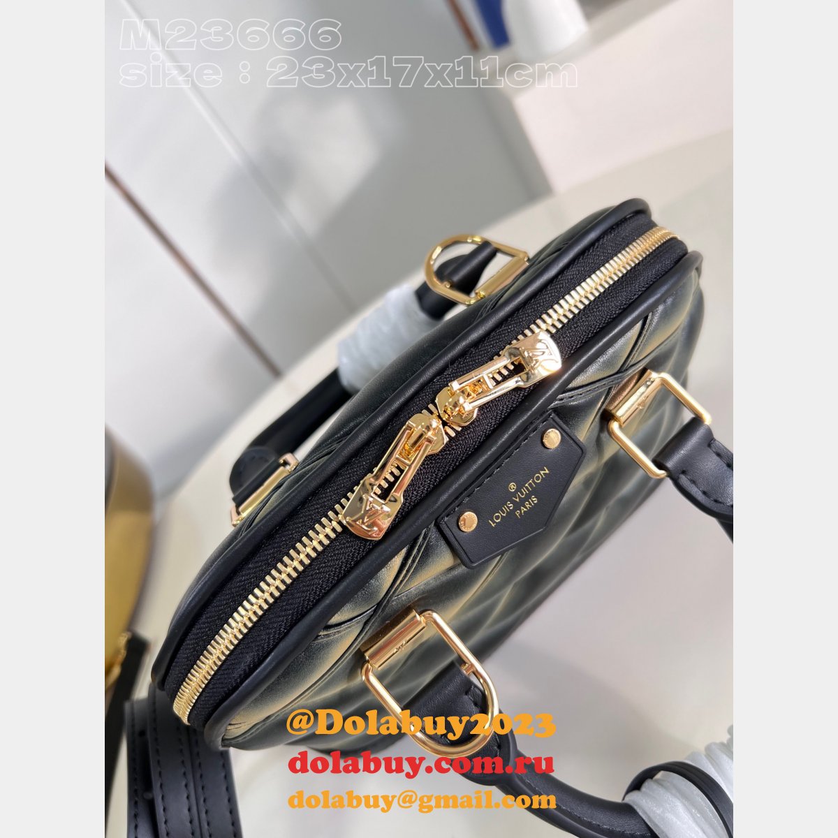 Alma Louis Vuitton Replica Bags Malletage M23666 Best