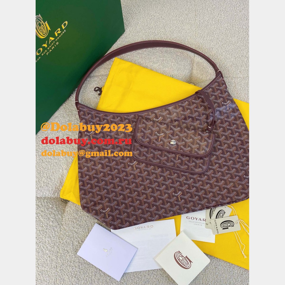 Fabulous Quality Goyard Hobo Boheme Dupe Replica Bags