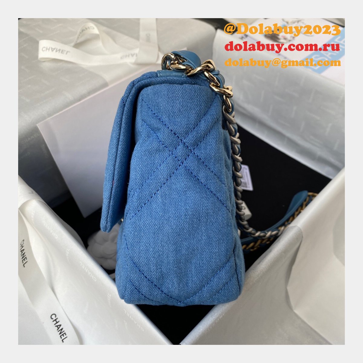 Wholesale Flap Best Replica 19 Flap AS1160 Bag Discount Cheap Online 26CM