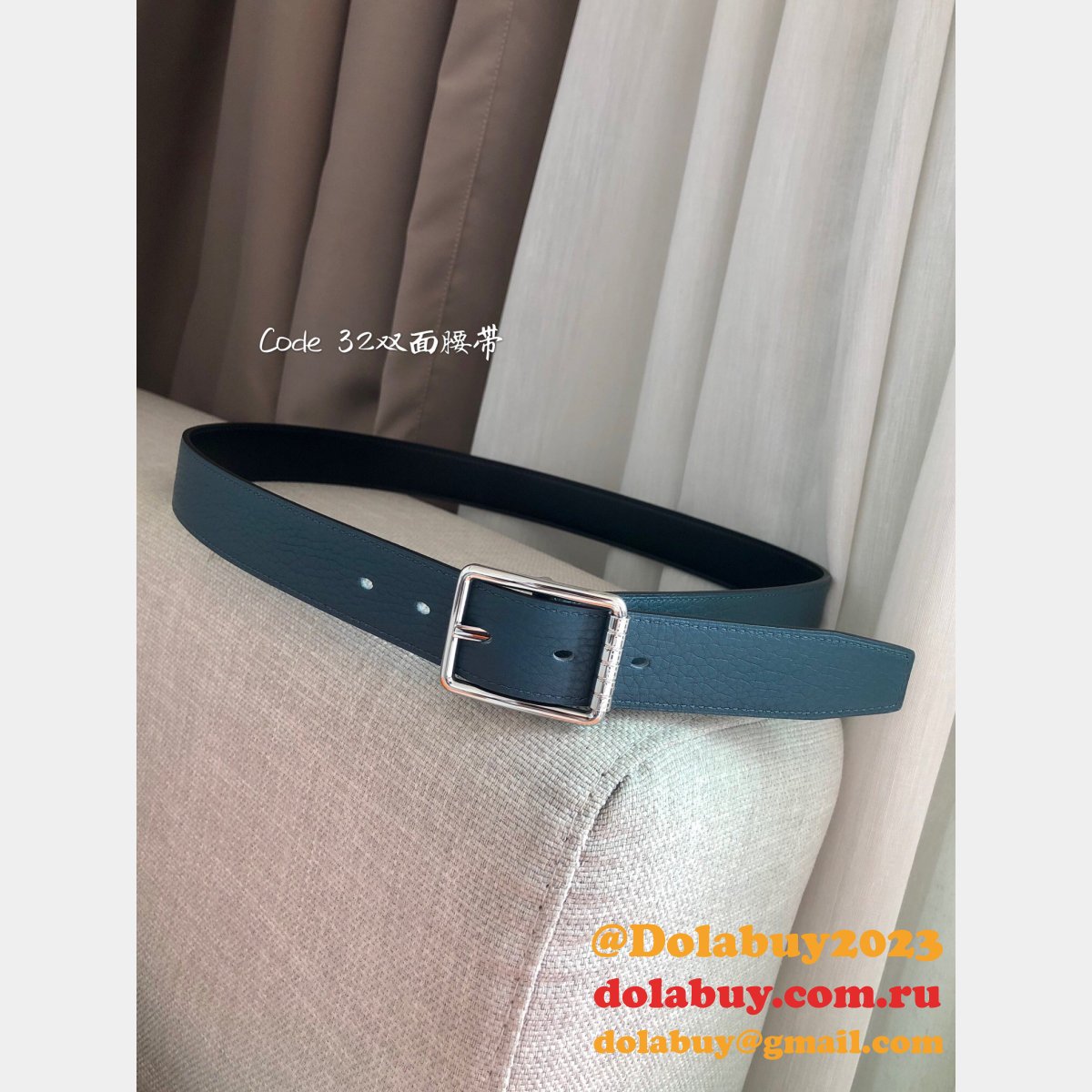 Share Replica Hermes H Belt Reversible Leather 32mm Online