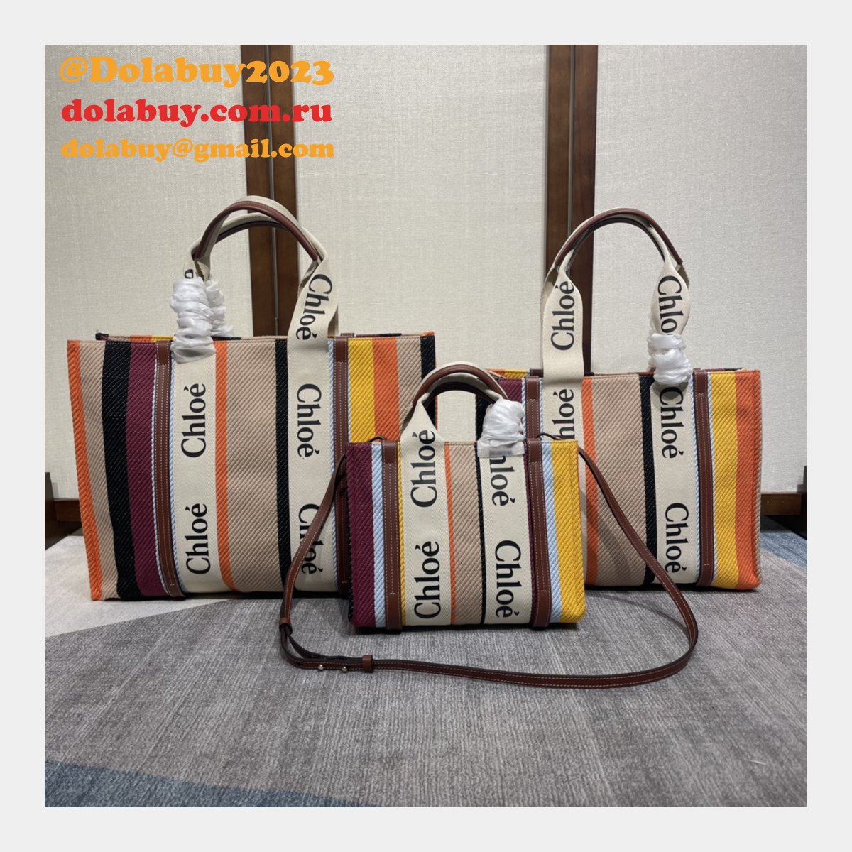 Top Quality Chloe Woody Rainbow Designer Bag