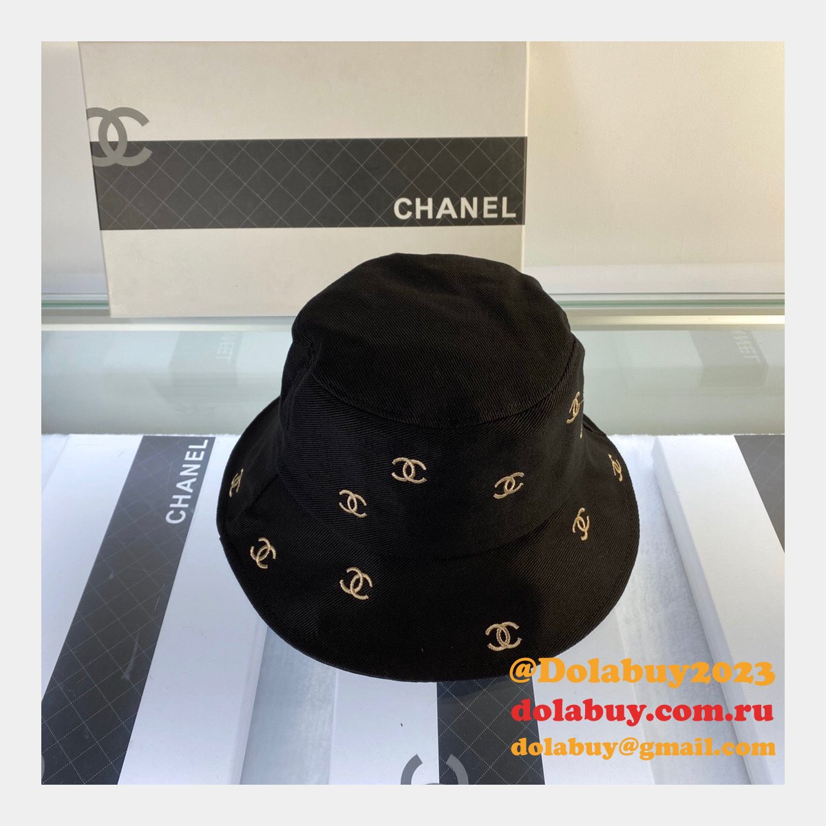 Knockoff CC Embroidered fisherman hat