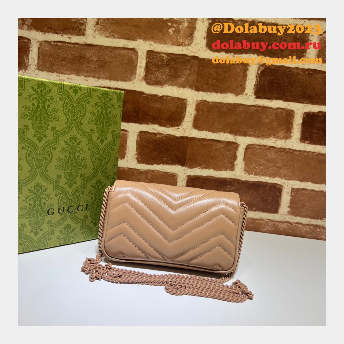 G*u*i top quality gg marmont matelasse super 476433 fake bag