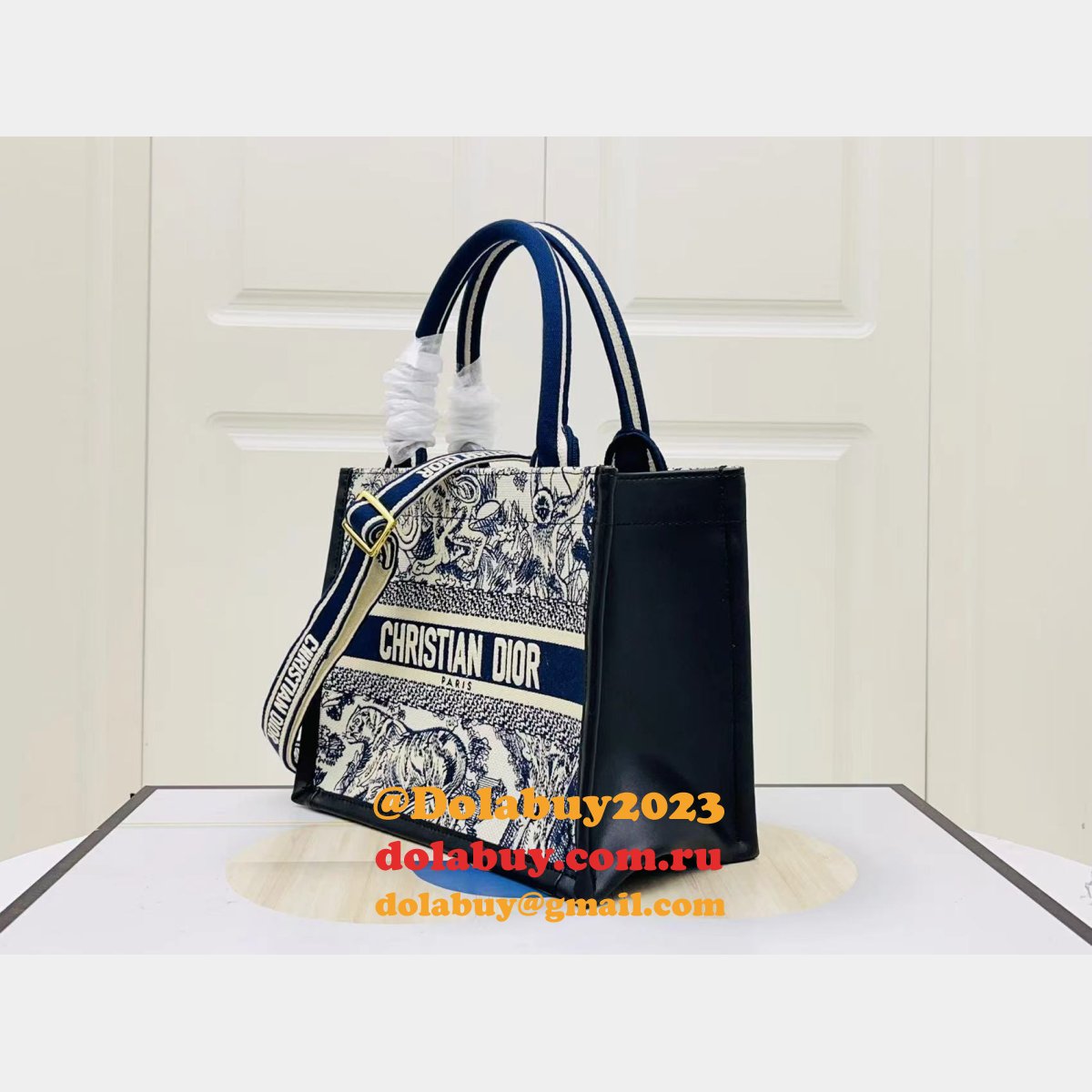 Luxury Dior Book tote with strap new 1286 all size