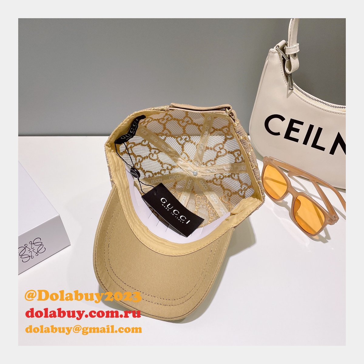 Top Quality Christian Dior Colorblock sun shading Hats