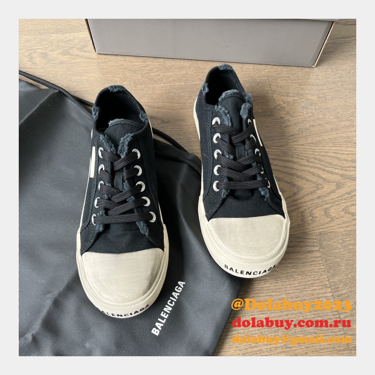 Best Quality Replica Balenciaga Paris Canvas Shoes