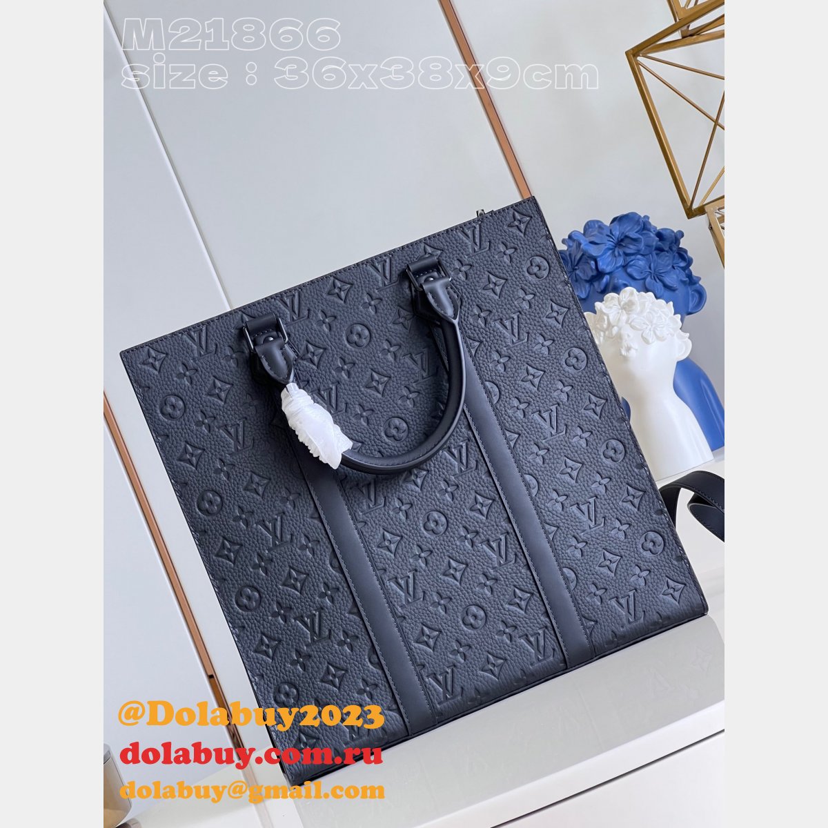 Sac Replica Plat M21866 NV Monogram Taurillon Fake Louis Vuitton Bags