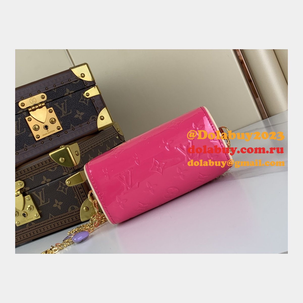 Nano Speedy M83273/M83000 Vernis Patent Louis Vuitton Replica Bag