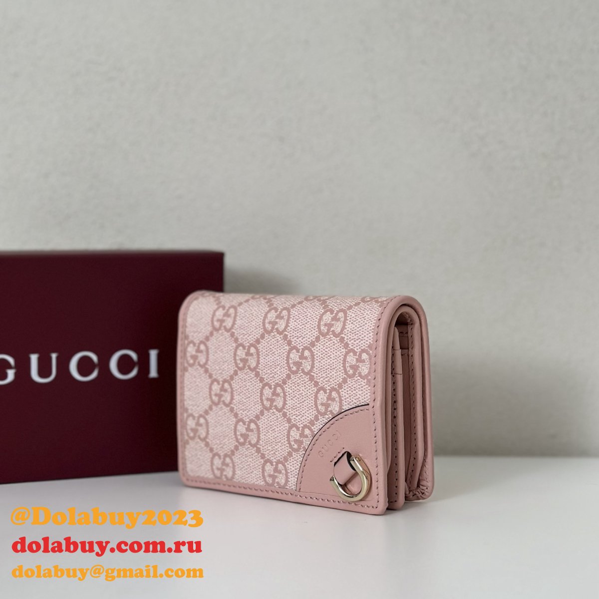 G*u*i inspired gg emblem compact wallet 820692/621887 bag