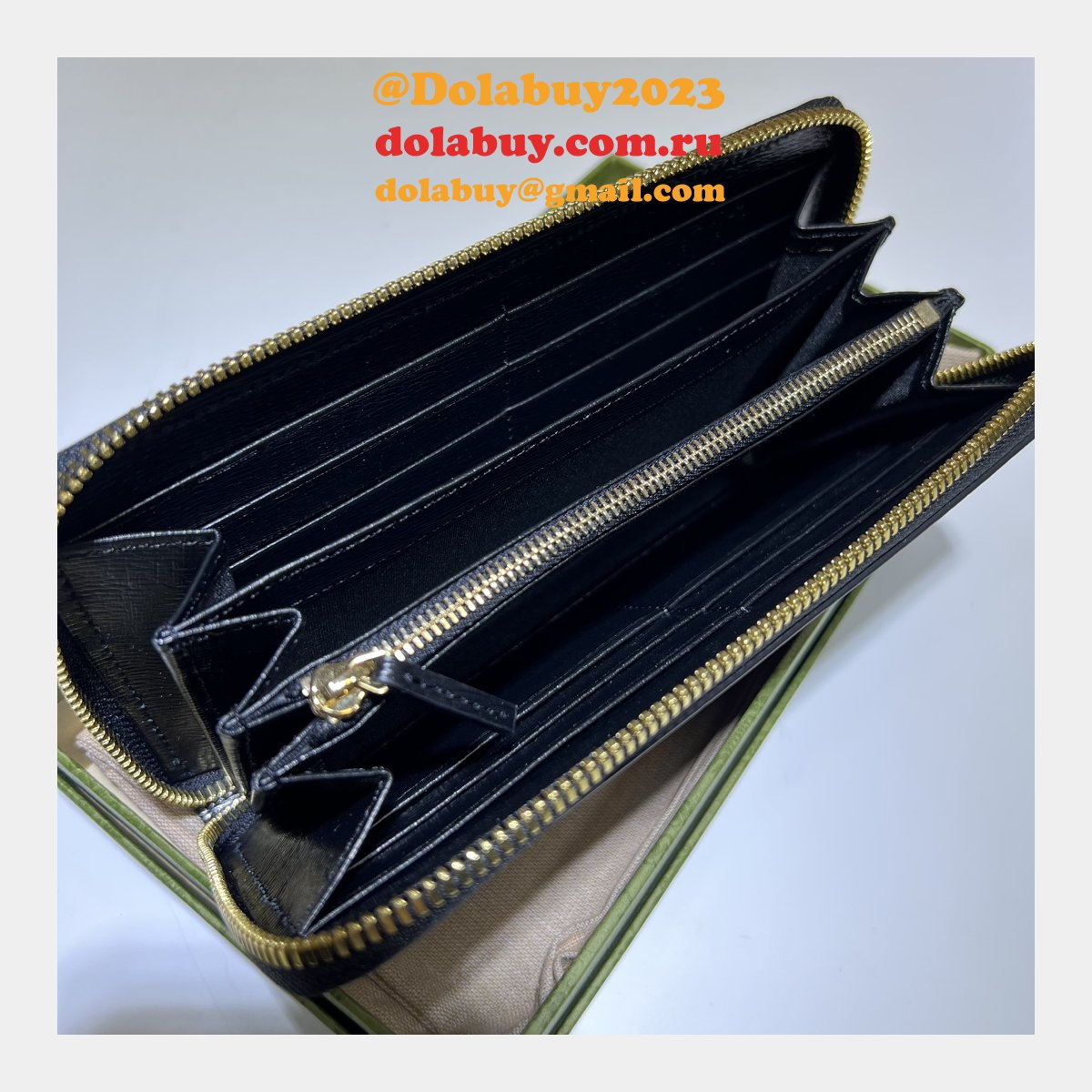 zip around wallet 1:1 mirror G*u*i script 772642 perfect bag