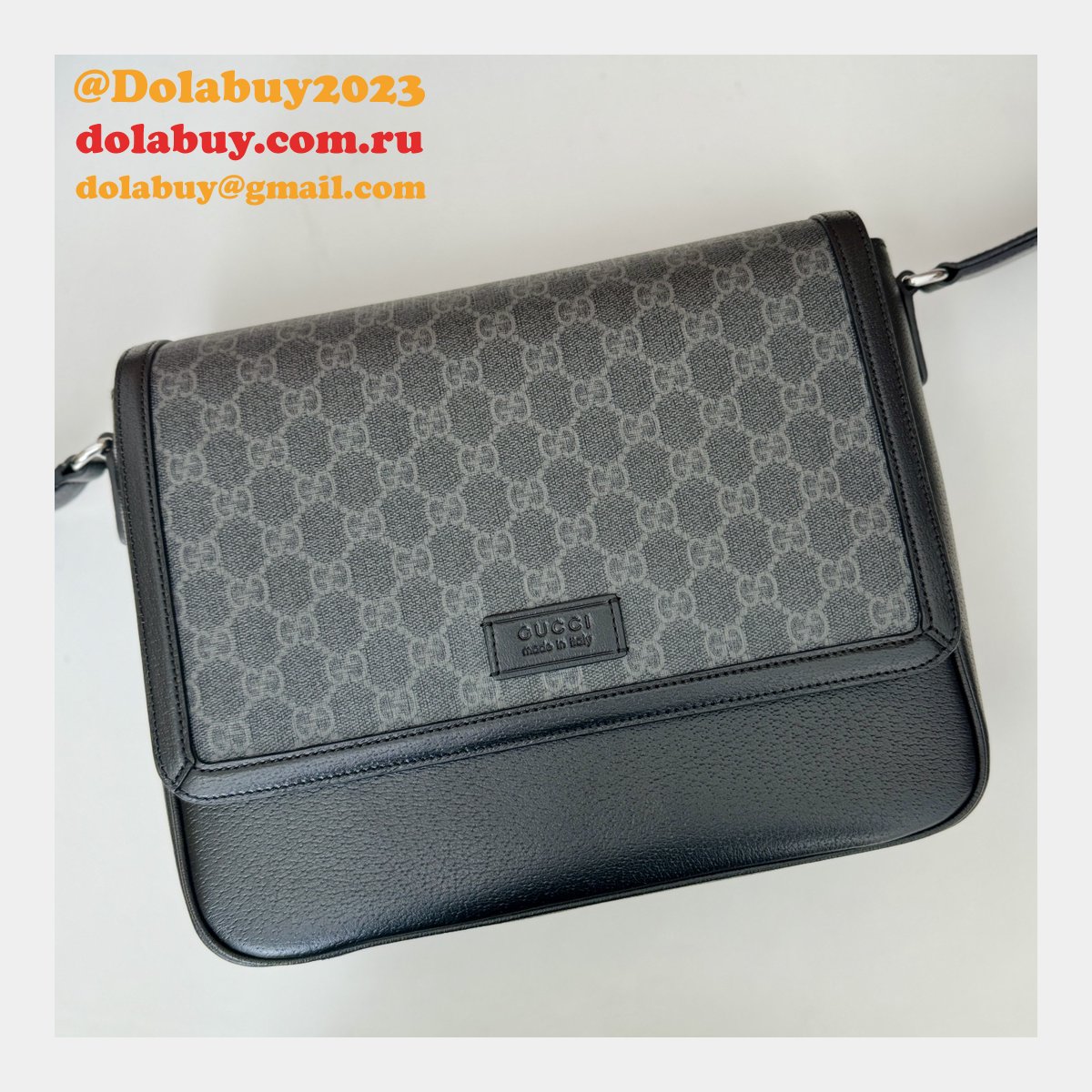 Best Gucci Black Medium GG Crossbody 795459 7 Star Inspired Bag