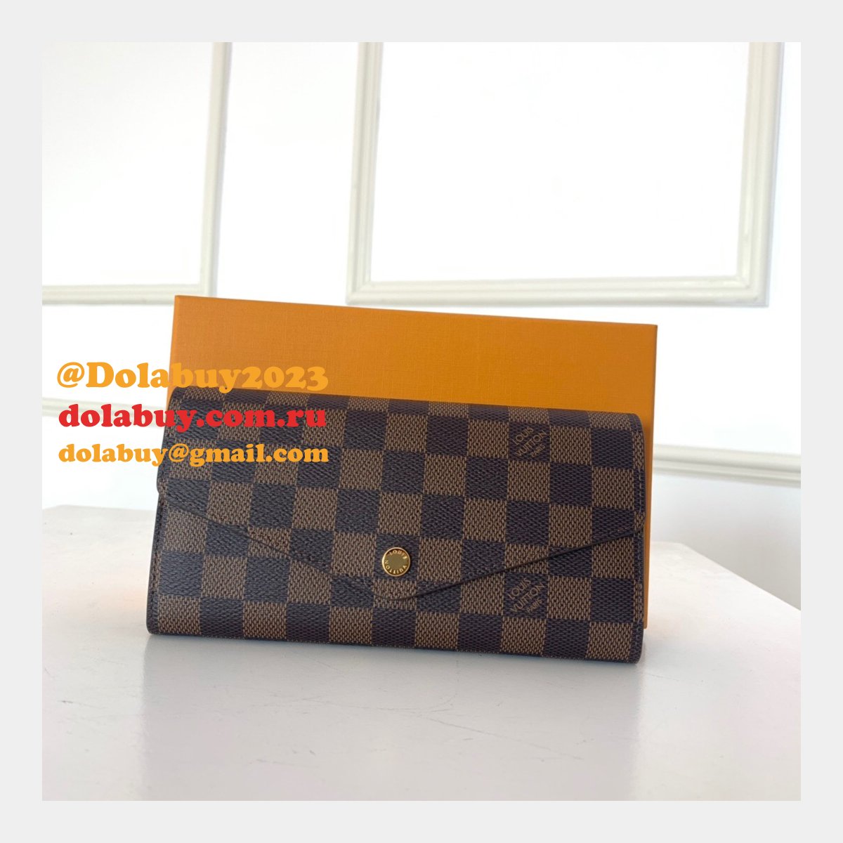 AAA+ LV N60114/N63209 Sarah Wallet Damier Ebene