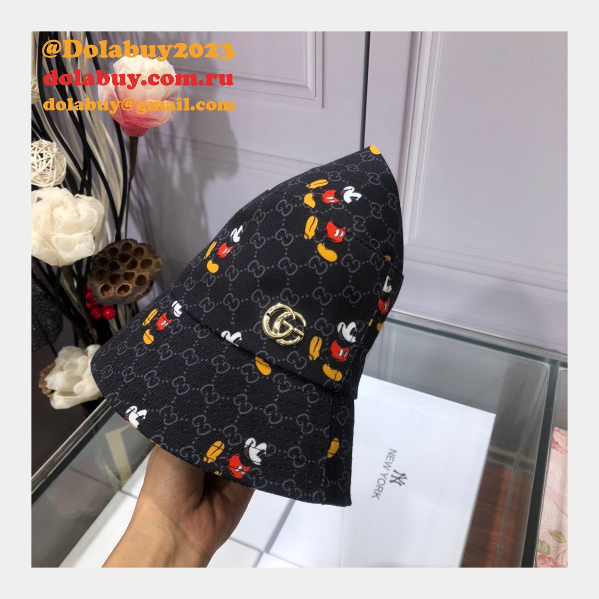 7 star G*u*i mickey fisherman hat