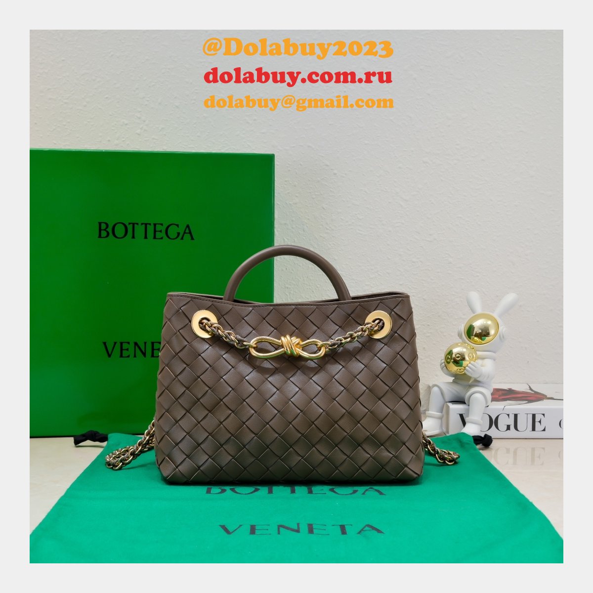 Top Quality BOTTEGA VENETA ANDIAMO small 25cm tote bag