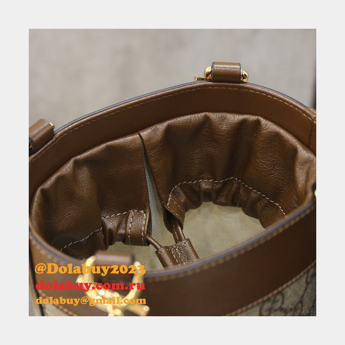 G*u*i 637115 replicas horsebit 1955 small bucket bag