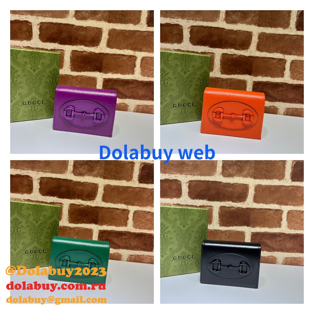 G*u*i buy horsebit 1955 card case wallet compact 621887 fashion