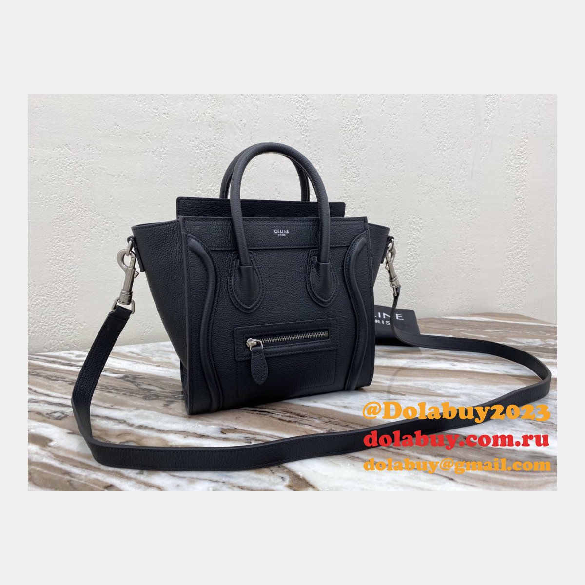Celine Black Luggage Nano shopper 168243 Handbag