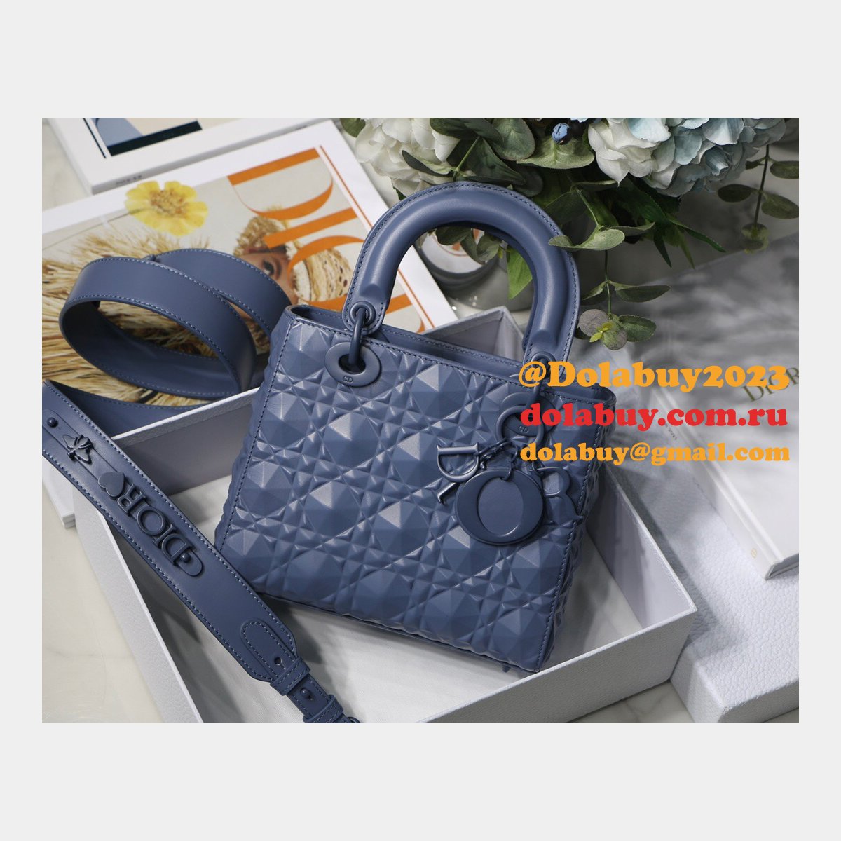 High Quality 1:1 Replica Lady Dior 20cm Shop Designer Purses
