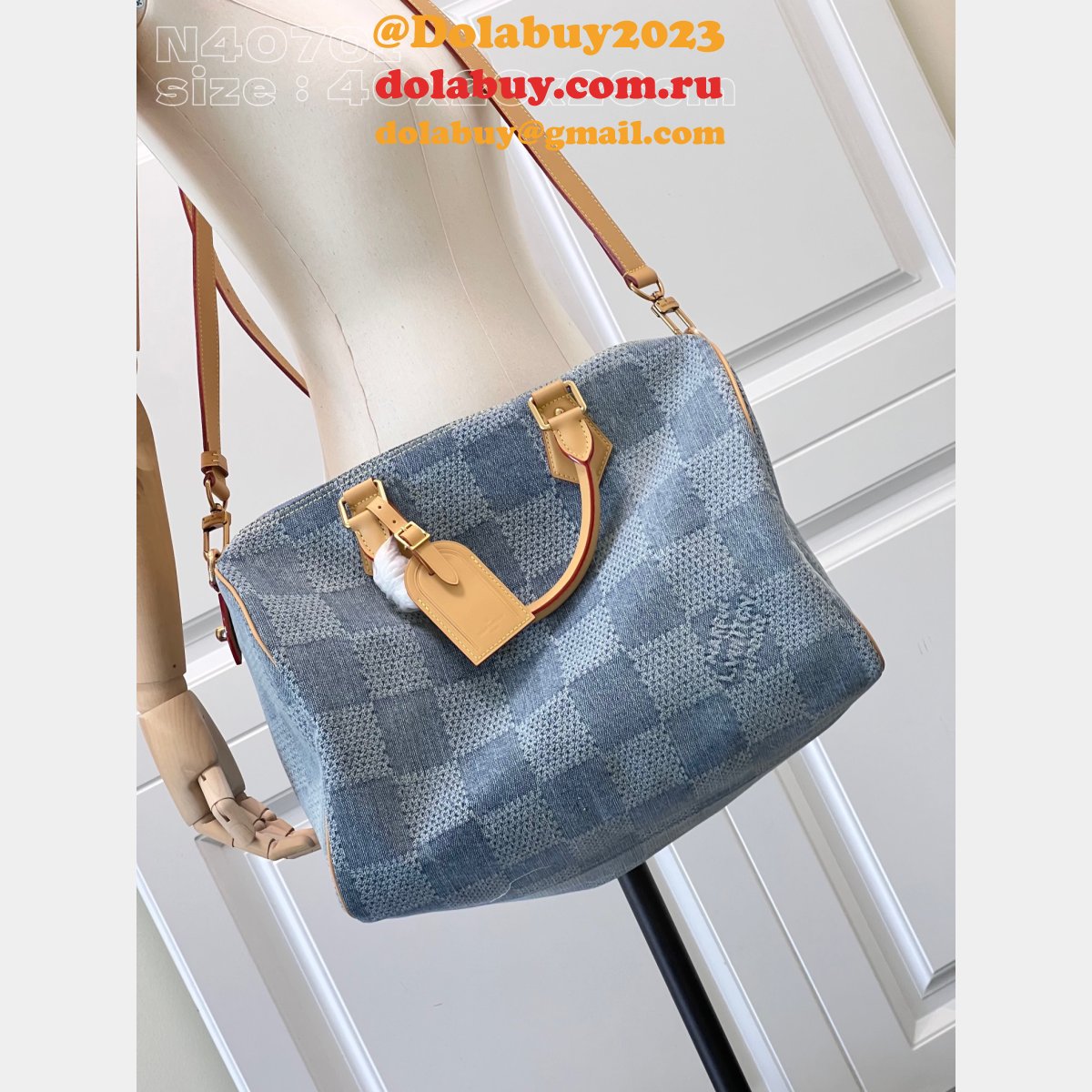 1:1 Best Speedy 40 Bandoulière Damier Luxury Fake Men Louis Vuitton Bag